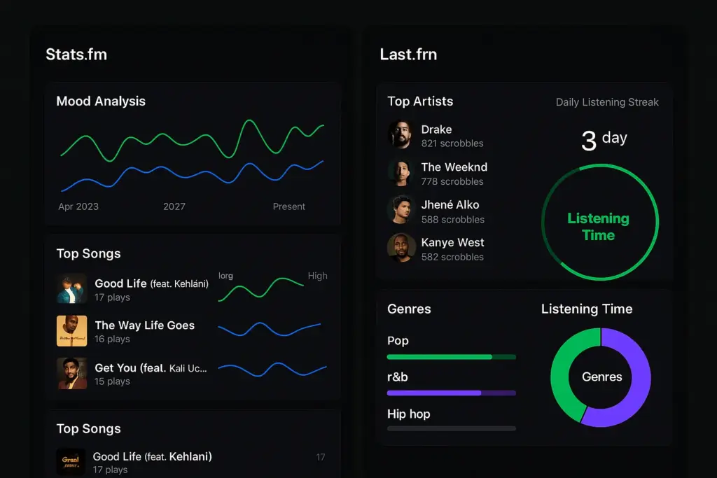 Spotify Tracker Stats Screenshot 2025